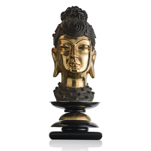 Skulptur / lackiertes Holz - A335 - Sigma L2 - Messing / Gold
