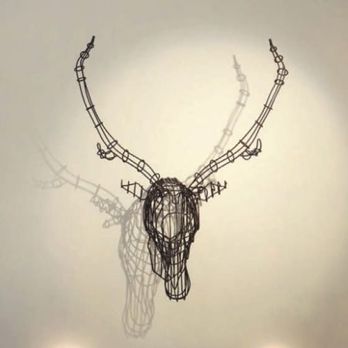 Schmiedeeisen-Skulptur - CERVO - Barel Srl - Wand