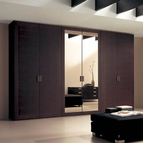 Moderner Kleiderschrank - VICTORY - Mobilform - Massivholz / Glas / mit Schwingtür