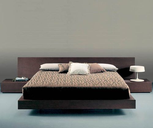 Doppelbett - LIPARI - Mobilform - modern / gepolstertes Kopfteil / Stoff
