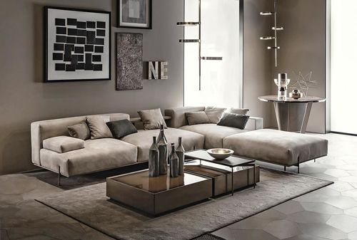 Modulsofa - SOHO - Shake Design - modern / Leder / mit Stauraum