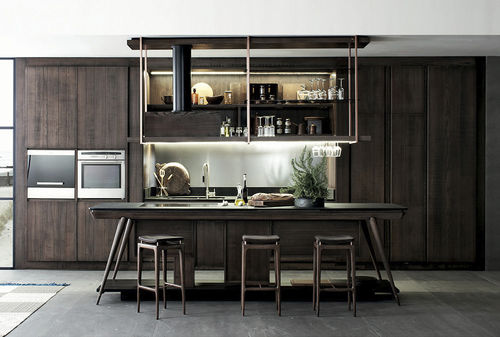 Moderne Küche - LA CUCINA - Shake Design - Holz / Eisen / Kochinsel