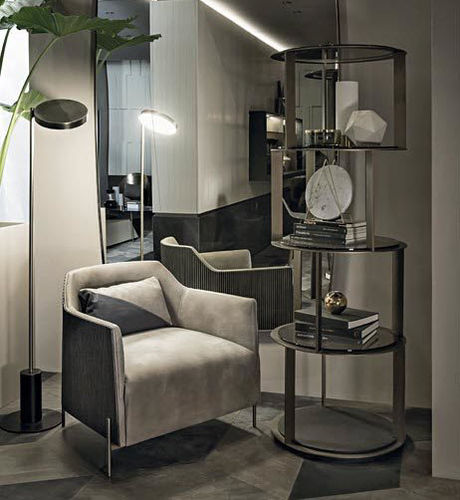 Modernes Bücherregal - SAHARA - Shake Design - Metall / Glas