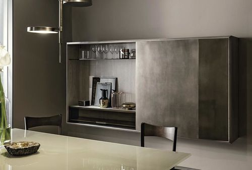 Moderner Barschrank - PRISM - Shake Design - Holz / Glas