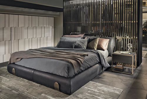 Doppelbett - DUNE - Shake Design - modern / Polster / Leder