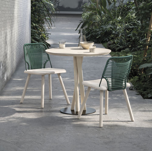 Moderner Bistrotisch - NIELS 0123-R - Traba' - HPL / Buche / Esche