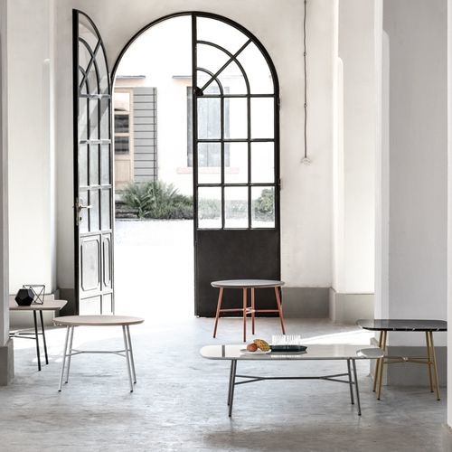 Moderner Couchtisch - YUKI 0128 - Traba' - Esche / Keramik / HPL
