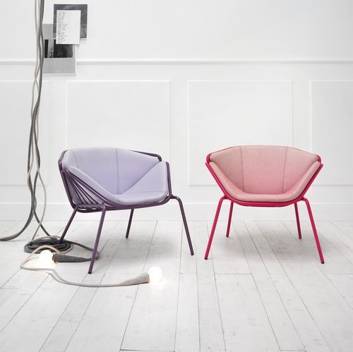 Sessel für Außenbereich - SKIN - Traba' - modern / Stoff / Leder