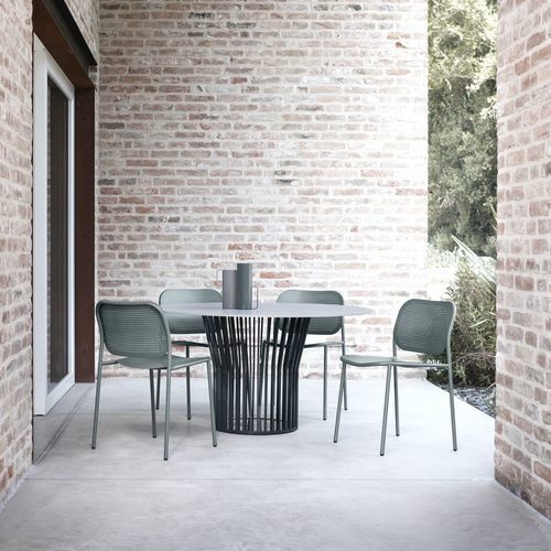 Moderner Tisch - RAY 0142 - Traba' - Holz / HPL / Gestell aus Metall