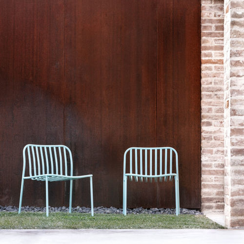 Sessel / minimalistisches Design - METIS LINE - Traba' - Metall / aus lackiertem Metall / lackiertes Metall