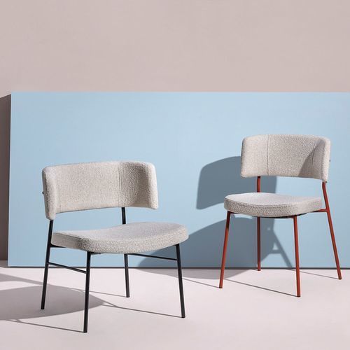 Moderner Sessel - MARLEN MET - Traba' - Leder / Samt / poliertes Messing