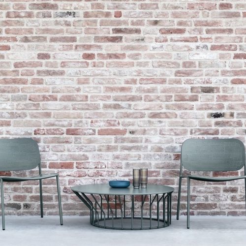 Moderner Couchtisch - JUMP LITTLE - Traba' - Metall / Gestell aus Metall / rund