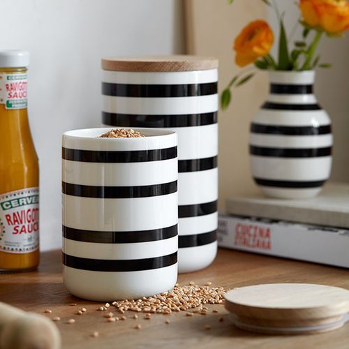 Holz-Aufbewahrungsbox - OMAGGIO - Kahler Design - Keramik