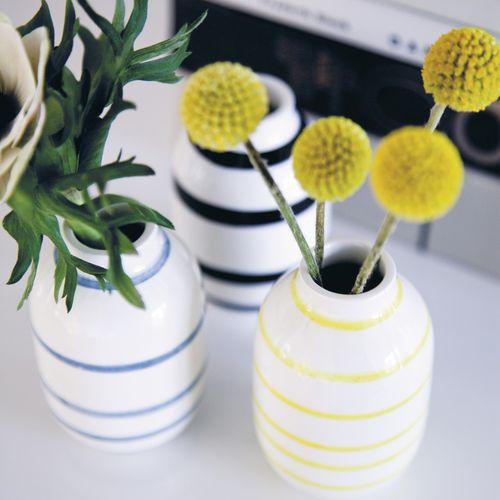 Moderne Vase - OMAGGIO - Kahler Design - Keramik / weiß