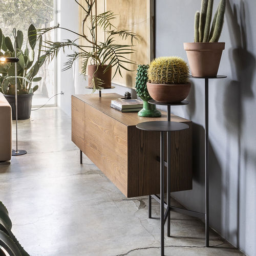 Modernes Sideboard - IKEBANA - Mogg - Holz / Metall / mit Regal