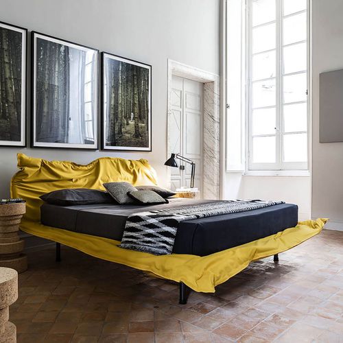 Doppelbett - BIG HUG - Mogg - modern / Polster / Kopfteil