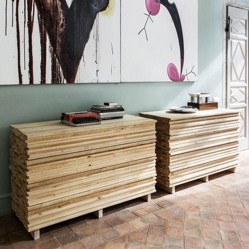 Kommode / originelles Design - ORDINARYDAY - Mogg - Massivholz / 4 Schubladen