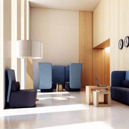 Modulsofa - MONT - vank - modern / Stoff / mit hoher Rückenlehne