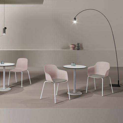 Minimalistischer Besucherstuhl - LORIA - vank - für den Innenraum / Kunststoff / Gestell aus Metall