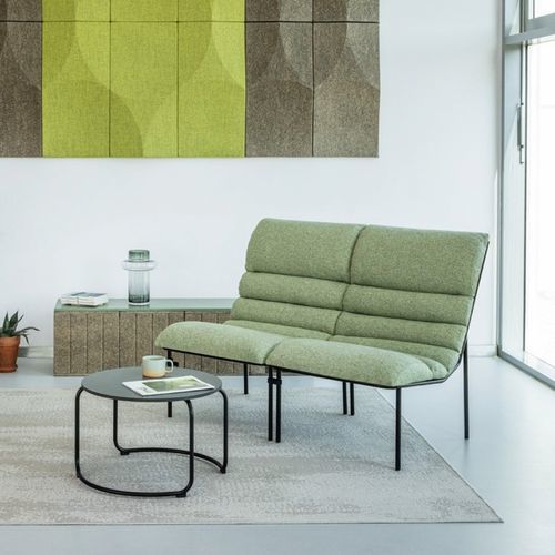 Halbrundes Sofa - LONG  - vank - modern / Textil / Leder