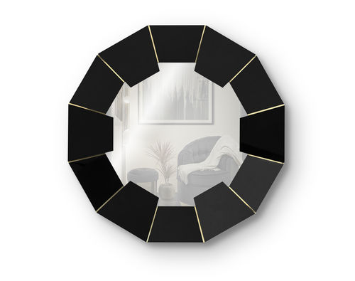 Wandmontierter Spiegel für Badezimmer - DARIAN BLACK - LUXXU MODERN