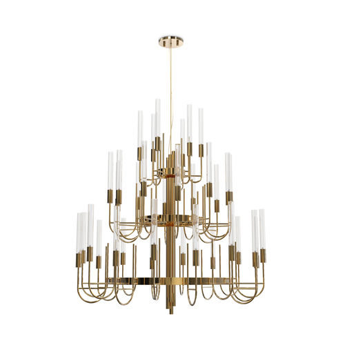 Moderner Kronleuchter - GALA  - LUXXU MODERN DESIGN & LIVING - Kristall / Messing