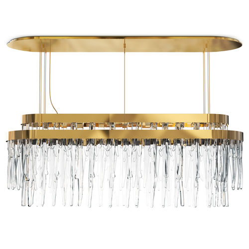 Moderner Kronleuchter - BABEL SNOOKER - LUXXU MODERN DESIGN & LIVING - Kristall / Messing