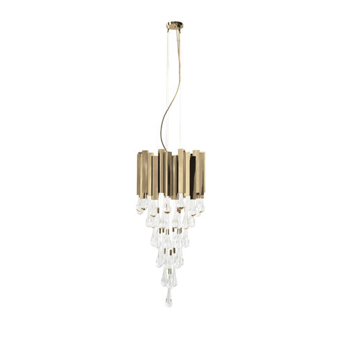 Hängelampe - TRUMP - LUXXU MODERN DESIGN & LIVING - Stahl / Messing / Messing mit Goldauflage