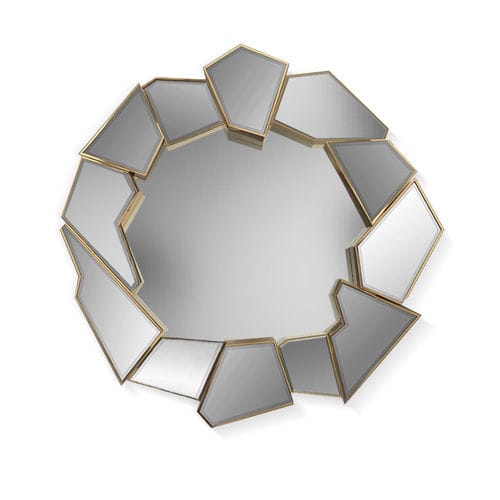 Wandmontierter Spiegel - CRACKLE - LUXXU MODERN DESIGN & LIVING - für Gewerbegebrauch / modern / rund