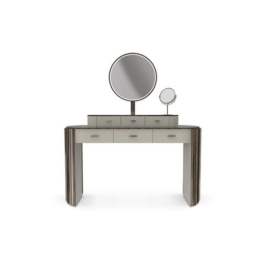 Moderner Schminktisch - Empire - LUXXU MODERN DESIGN & LIVING - Messing / Bronze / Leder