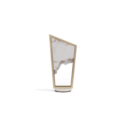Tischlampe - MAGNA - LUXXU MODERN DESIGN & LIVING - Messing mit Goldauflage / Marmor / modern