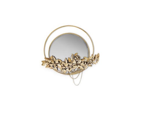Wandmontierter Spiegel - McQueen II - LUXXU MODERN DESIGN & LIVING - für Gewerbegebrauch / modern / rund