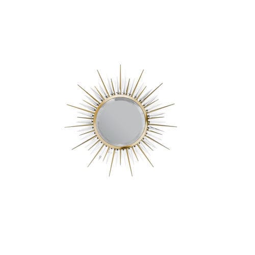 Wandmontierter Spiegel - EXPLOSION - LUXXU MODERN DESIGN & LIVING - modern / rund / Messing