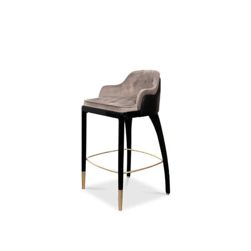Moderner Barstuhl - CHARLA  - LUXXU MODERN DESIGN & LIVING - für den Innenraum / Samt / Leder