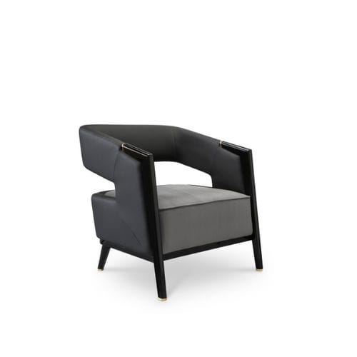 Moderner Sessel - GLADIA - LUXXU MODERN DESIGN & LIVING - Samt / Kunstleder / Holz
