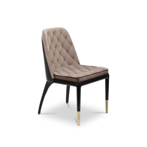 Moderner Esszimmerstuhl - CHARLA II - LUXXU MODERN DESIGN & LIVING - für den Innenraum / Samt / Leder