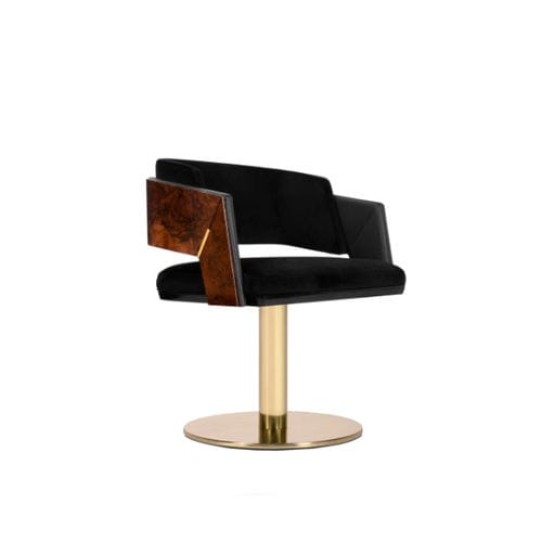 Moderner Esszimmerstuhl - GALEA - LUXXU MODERN DESIGN & LIVING - für den Innenraum / Samt / Leder