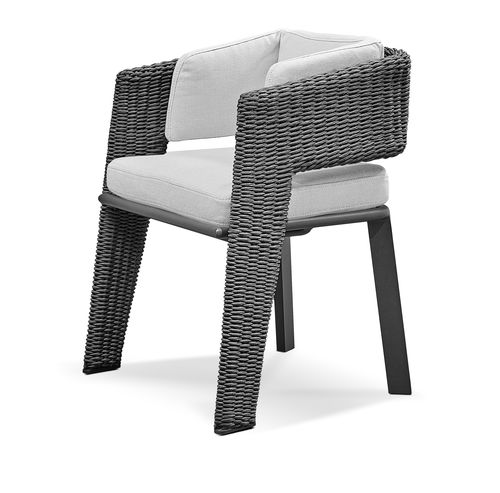 Moderner Esszimmerstuhl - GALEA - LUXXU MODERN DESIGN & LIVING - für Außenbereich / Stoff / Synthetikfaser