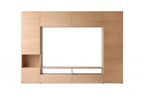 Moderne Wohnwand - OTTO  - HEAVENS - Eiche / Nussbaum