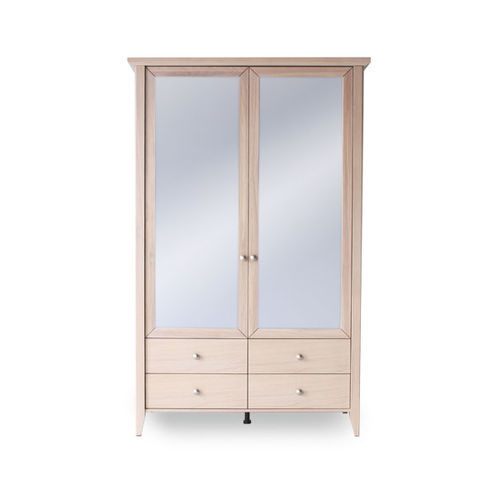 Moderner Kleiderschrank - REBECCA - HEAVENS - Eiche / Nussbaum / gestrichenes Holz