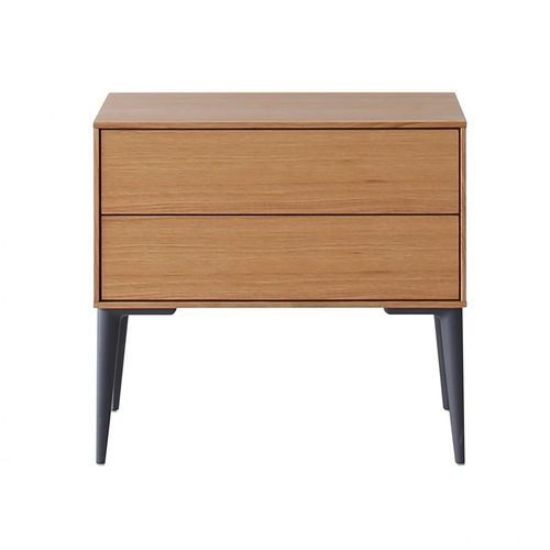 Moderner Nachttisch - SOFIJA - HEAVENS - Holz / Gestell aus Metall / rechteckig
