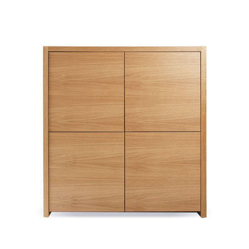 Hohes Sideboard - RIGA K4 - HEAVENS - modern / lackiertes Holz / Eiche