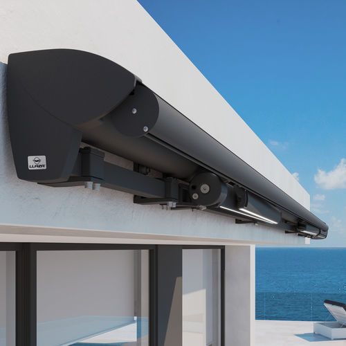 Einziehbare Markise - Modulbox-400 Semi Open - LLAZA WORLD, S.A. - Halbkassetten / motorisiert / für Terrasse