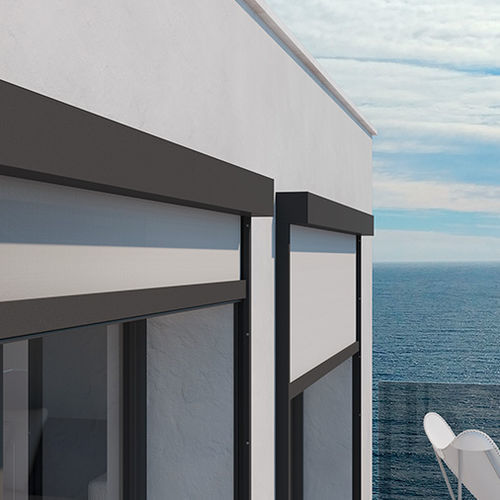 Jalousie für Fenster - KLAIS 110-ZIP  - LLAZA WORLD, S.A. - für Verandas / Segeltuch / Metall