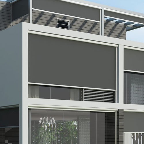 Jalousie für Fenster - SCREEN 500 ZIP  - LLAZA WORLD, S.A. - Segeltuch / für Außenbereich / für Gewerbegebrauch