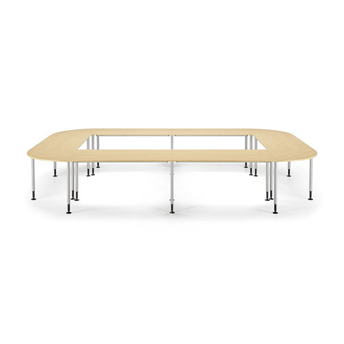 Moderner Unterrichtstisch - SYSTEM - TALIN SRL - MDF / Buche / aus lackiertem Metall