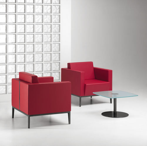 Moderner Besuchersessel - XILON - TALIN SRL - Leder / Stoff / Metall