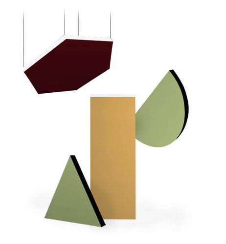 Wandmontierte Akustikplatte - AS BASIC - TALIN SRL - Trevira CS® / Polyester / sechseckig