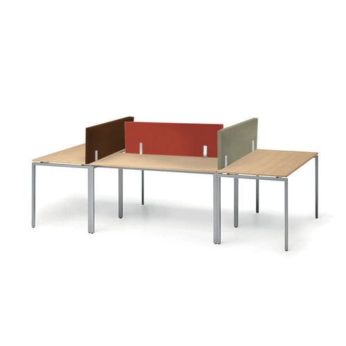 Tisch-Bürotrennwand - AS TABLES - TALIN SRL - Polyester / Trevira CS®