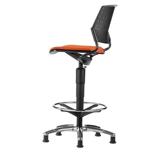 Moderner Bürohocker - DELFI BRIO/NET - TALIN SRL - Leder / Netz / Gestell aus Metall